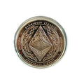 Bitcoin & Ethereum Commemorative Coin Medal — Gold & Silver Crypto Collector's Coin - Authority Asset Brand