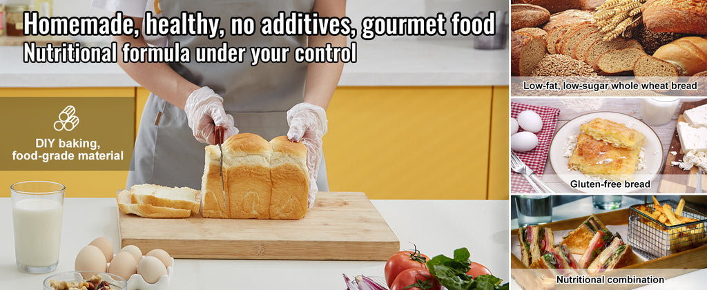 15-in-1 Automatic Bread Maker — 2/3 lb Dough Machine, Nonstick Ceramic Pan, Gluten-Free Setting