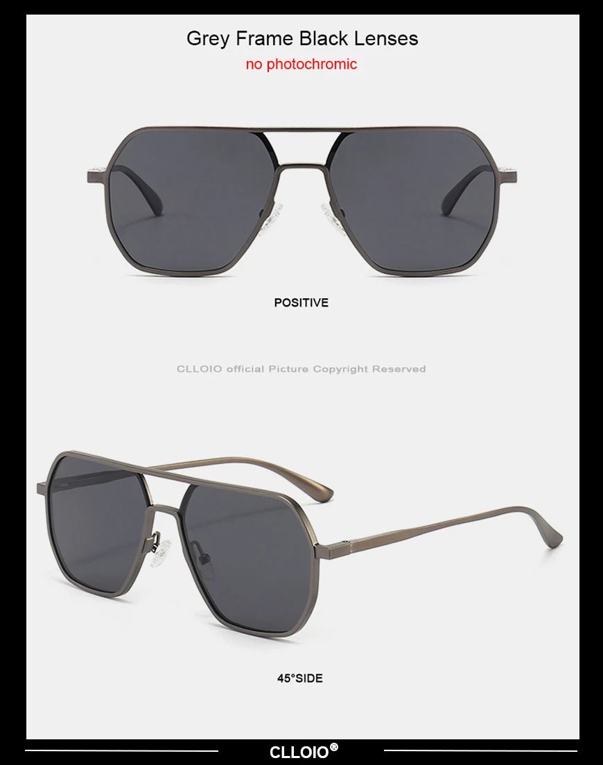 CLLOIO Anti-Glare Day & Night Vision Sunglasses | Polarized Photochromic UV400 Driving Glasses - Authority Asset Brand