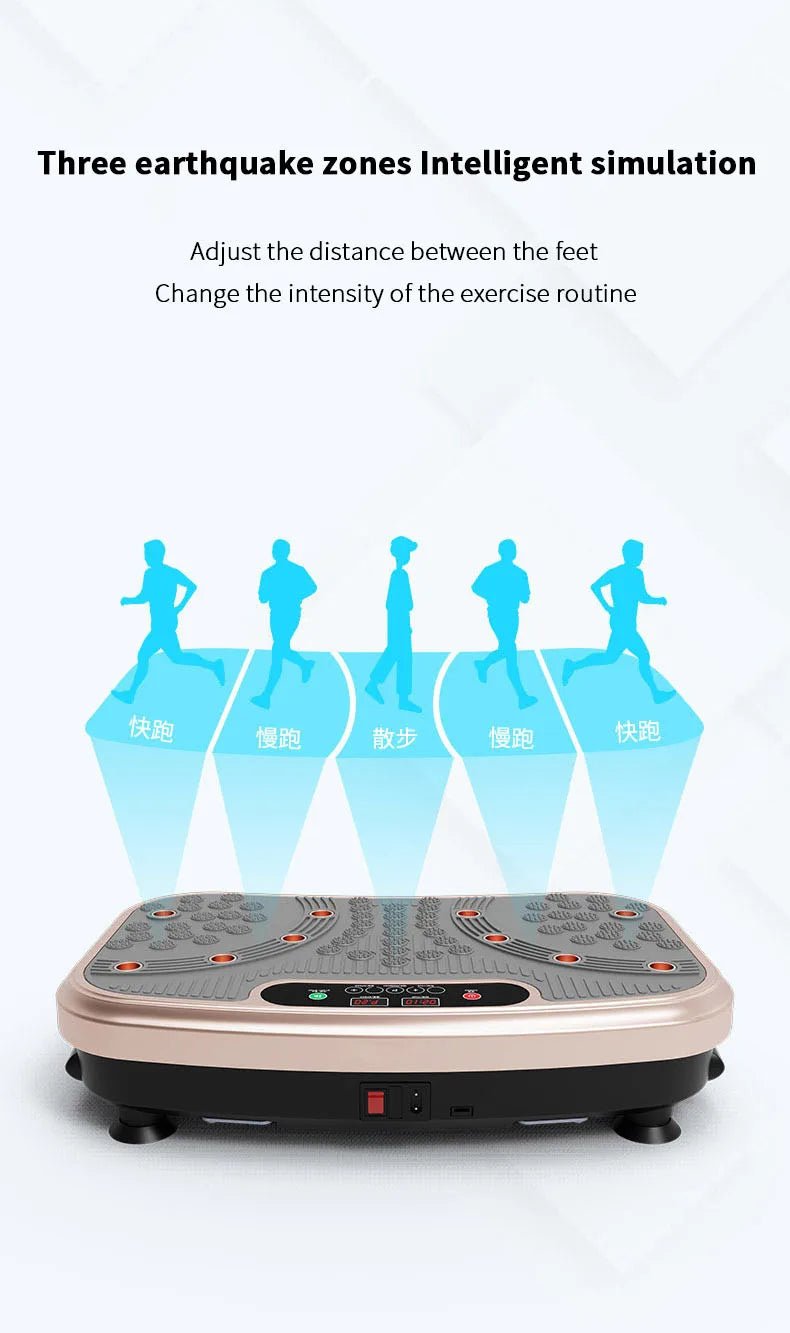 Crazy Fit Whole Body Vibration Plate Machine — Home Cardio & Weight Loss Fitness Platform - Authority Asset Brand