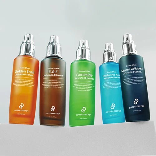 Differ & Deeper Double Effect Hyaluronic Acid Serum 50ml — Deep Hydration Anti-Aging K-Beauty Face Serum - Authority Asset Brand
