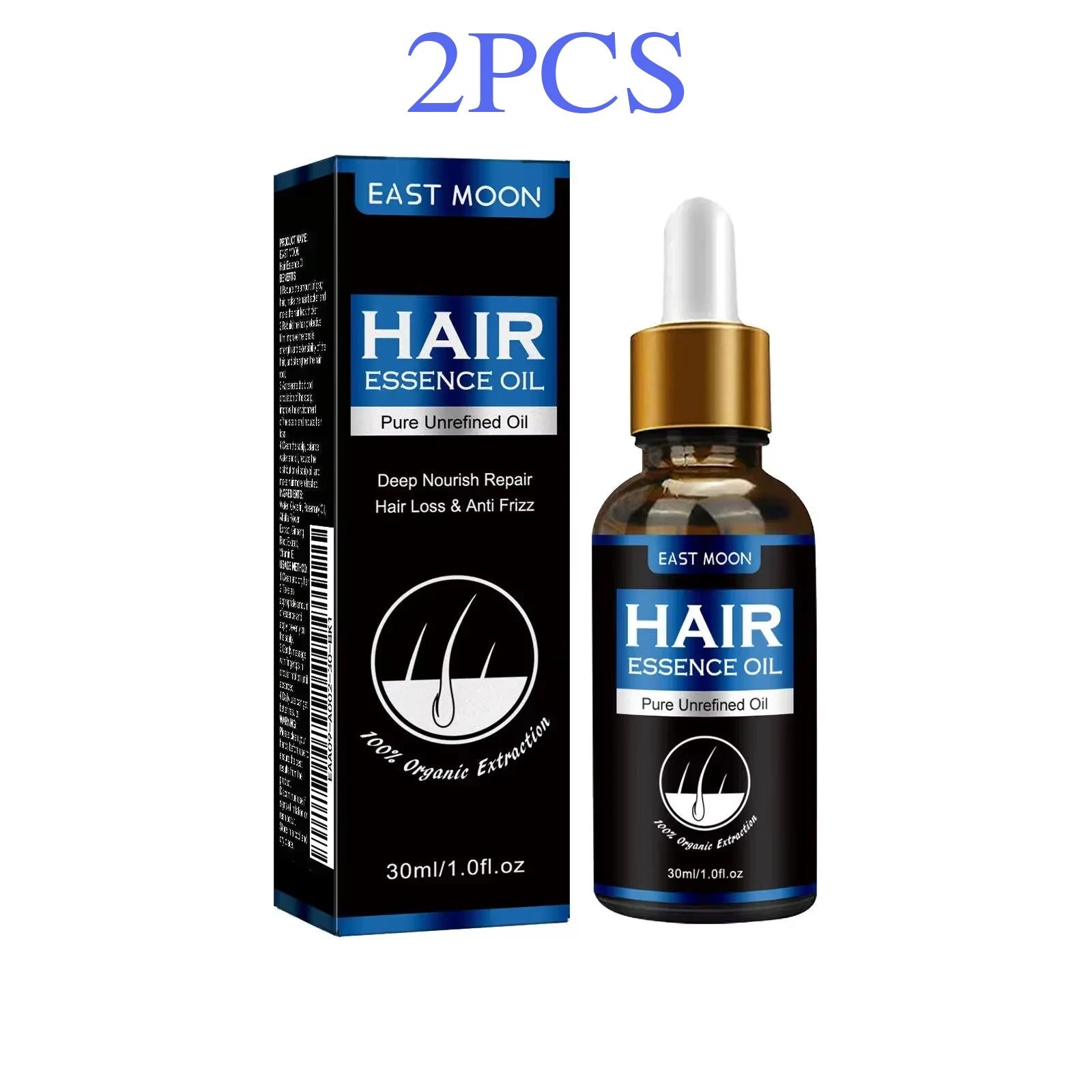 East Moon Men's Hair Growth Essence 30ml — Strengthen, Nourish & Prevent Hair Loss - Authority Asset Brand