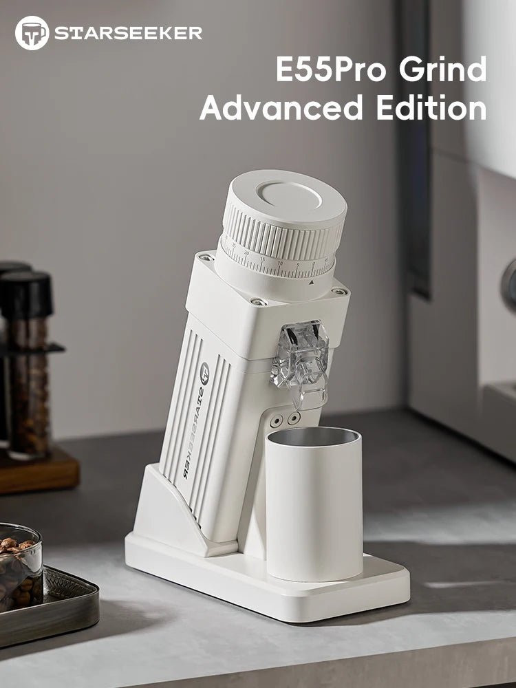 Electric Burr Coffee Grinder — 72W Conical Burr, 11+ Grind Settings, Aluminum Body - Authority Asset Brand