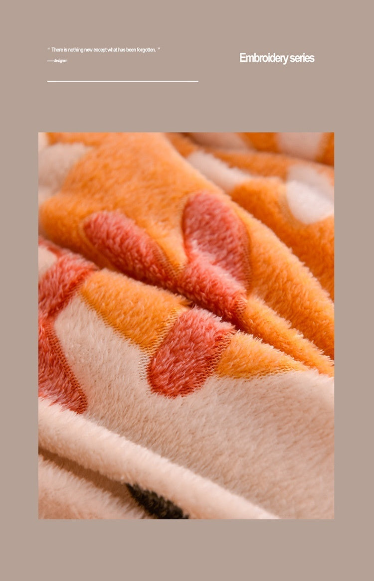 Double-Sided Lamb Fleece Winter Comforter – Thickened Velvet Warm Quilt, 5 Colors & 7 Fill Weights