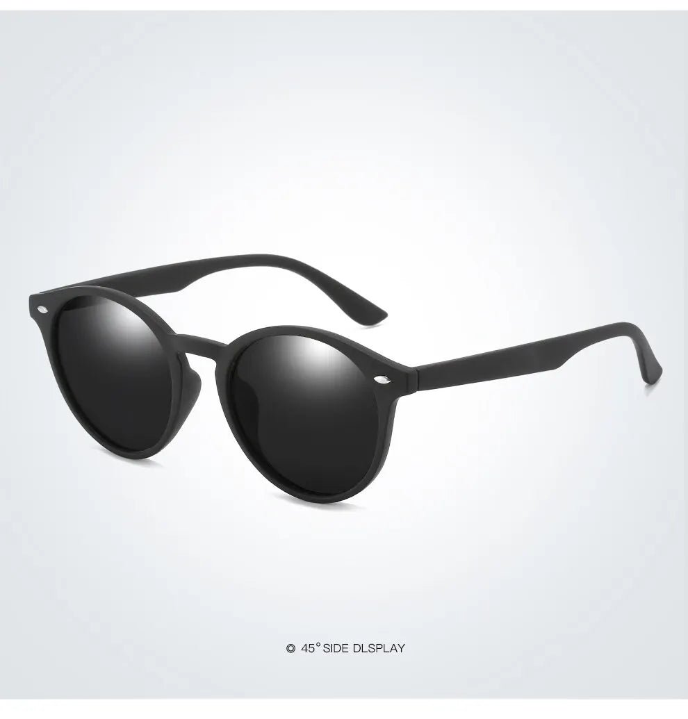 Fashion Round Vintage Sunglasses | Classic Circle Oval UV Protection for Men & Women - Authority Asset Brand