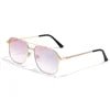 HBK Unisex Retro Double-Bridge Sunglasses | Vintage Reflective Lens UV400 Luxury Metal Frame - Authority Asset Brand