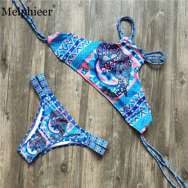 High Neck Crochet Tank Crop Bikini Set — Women's Monokini Swimsuit 2025 - Authority Asset Brand