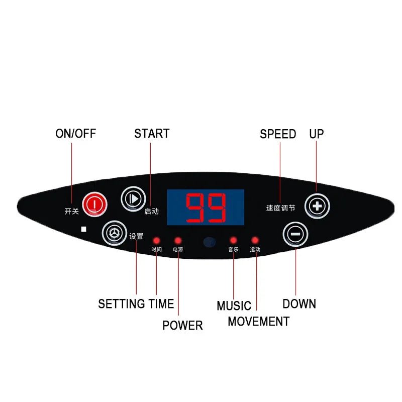 Home Fitness Vibration Plate Slimming Machine — Fat Burner Oscillating Workout Platform - Authority Asset Brand