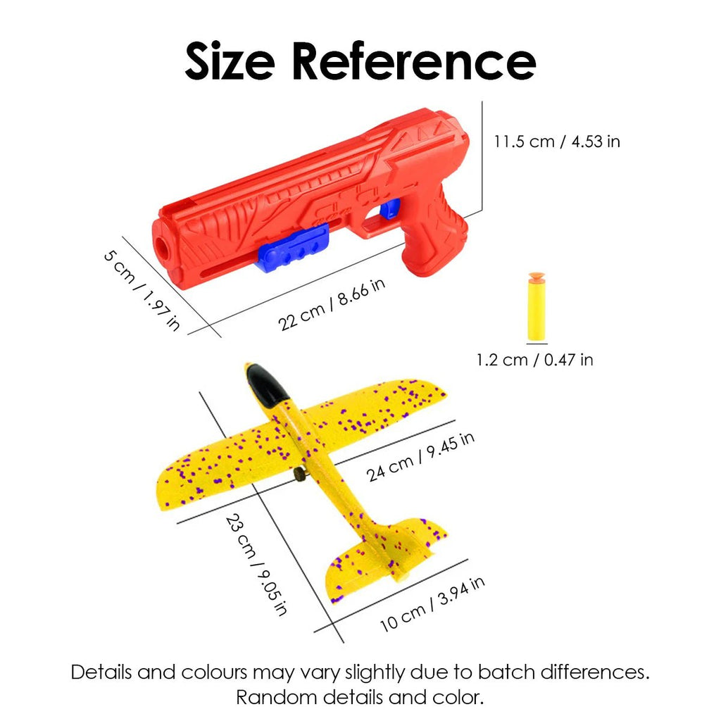 Kids Foam Aircraft Launcher — 10M Catapult Glider Plane Toy for Outdoor Play - Authority Asset Brand