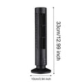 LED Bladeless Tower Fan — USB Powered, 2-Speed, Safe for Kids & Pets, Space-Saving Design - Authority Asset Brand