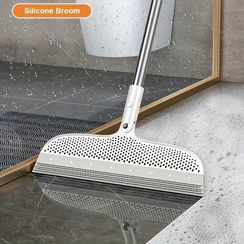 Magic Broom with Detachable Silicone Head — Flexible, Easy-Clean Floor Sweeper - Authority Asset Brand