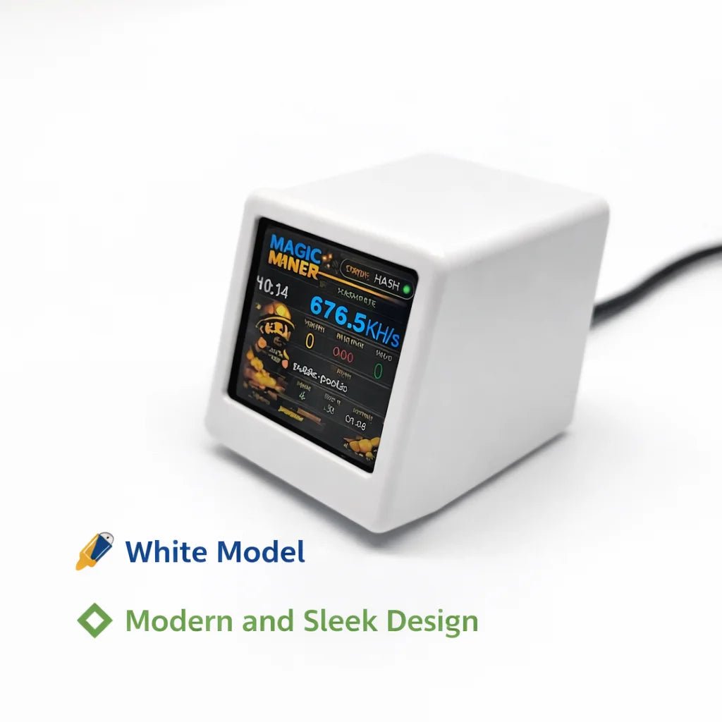 Mini High-Speed Bitcoin Solo Miner — WiFi USB-Powered Real-Time Hashrate Display - Authority Asset Brand
