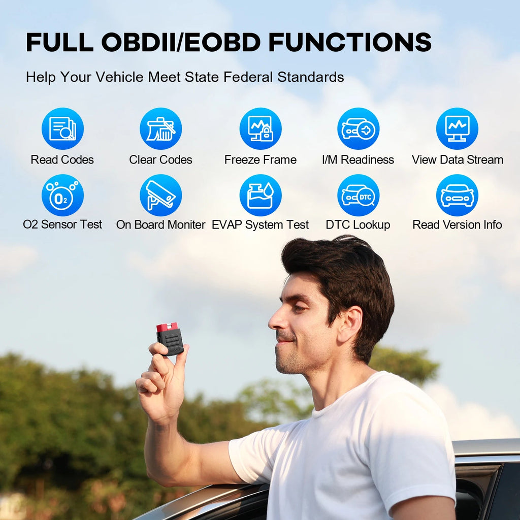 MUCAR BT200 Pro OBD2 Bluetooth Car Diagnostic Scanner — 15 Resets, Full System, 120+ Car Brands - Authority Asset Brand