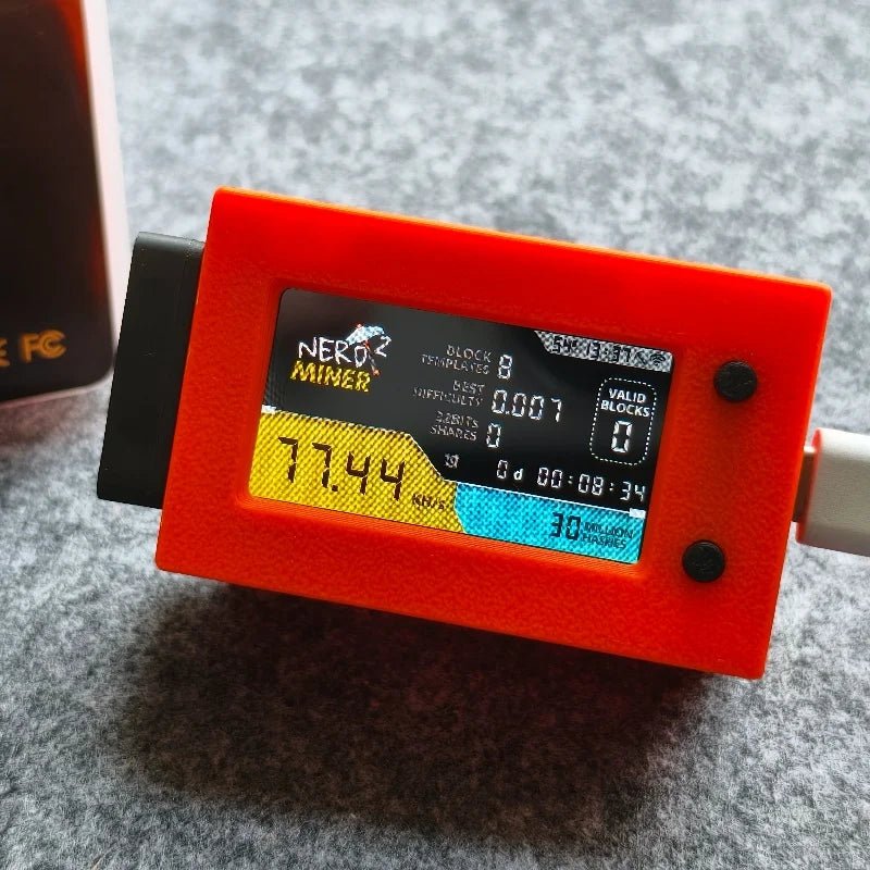 NerdMiner V2 Ultra v1.6.3 Bitcoin Solo Lottery Miner — 78KH/s LilyGo T-Display - Authority Asset Brand