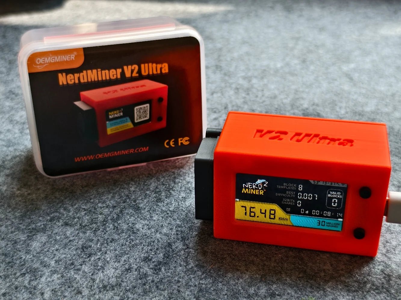 NerdMiner V2 Ultra v1.6.3 Bitcoin Solo Lottery Miner — 78KH/s LilyGo T-Display - Authority Asset Brand
