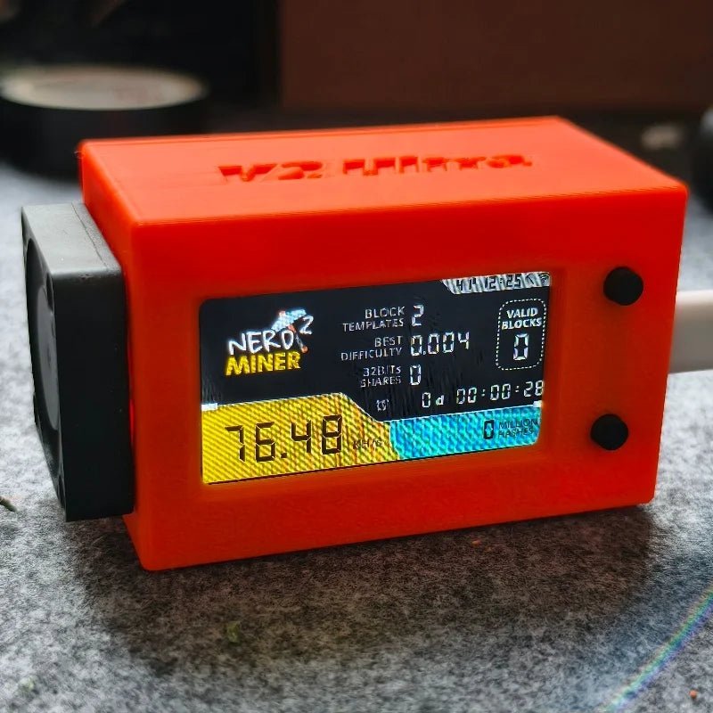NerdMiner V2 Ultra v1.6.3 Bitcoin Solo Lottery Miner — 78KH/s LilyGo T-Display - Authority Asset Brand