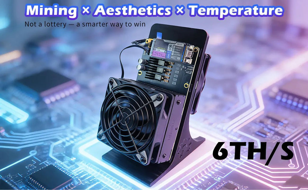 NerdQaxe++ Rev6.1 Bitcoin Miner — 6TH/s 100W Low Power SHA-256 WiFi Home Crypto Miner - Authority Asset Brand