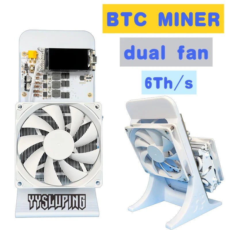 NerdQaxe++ Rev6.1 Bitcoin Miner — 6TH/s 100W Quiet WiFi SHA-256 Home Mining Machine - Authority Asset Brand