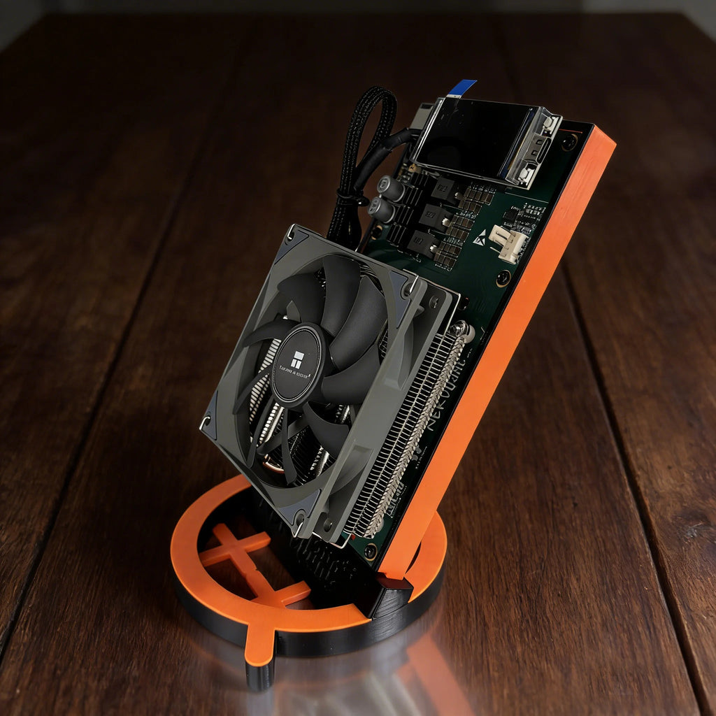 Nerdqaxe++ Rev6.1 Bitcoin Miner — 6TH/s 4×BM1370 ASIC Open Source with Power Supply - Authority Asset Brand
