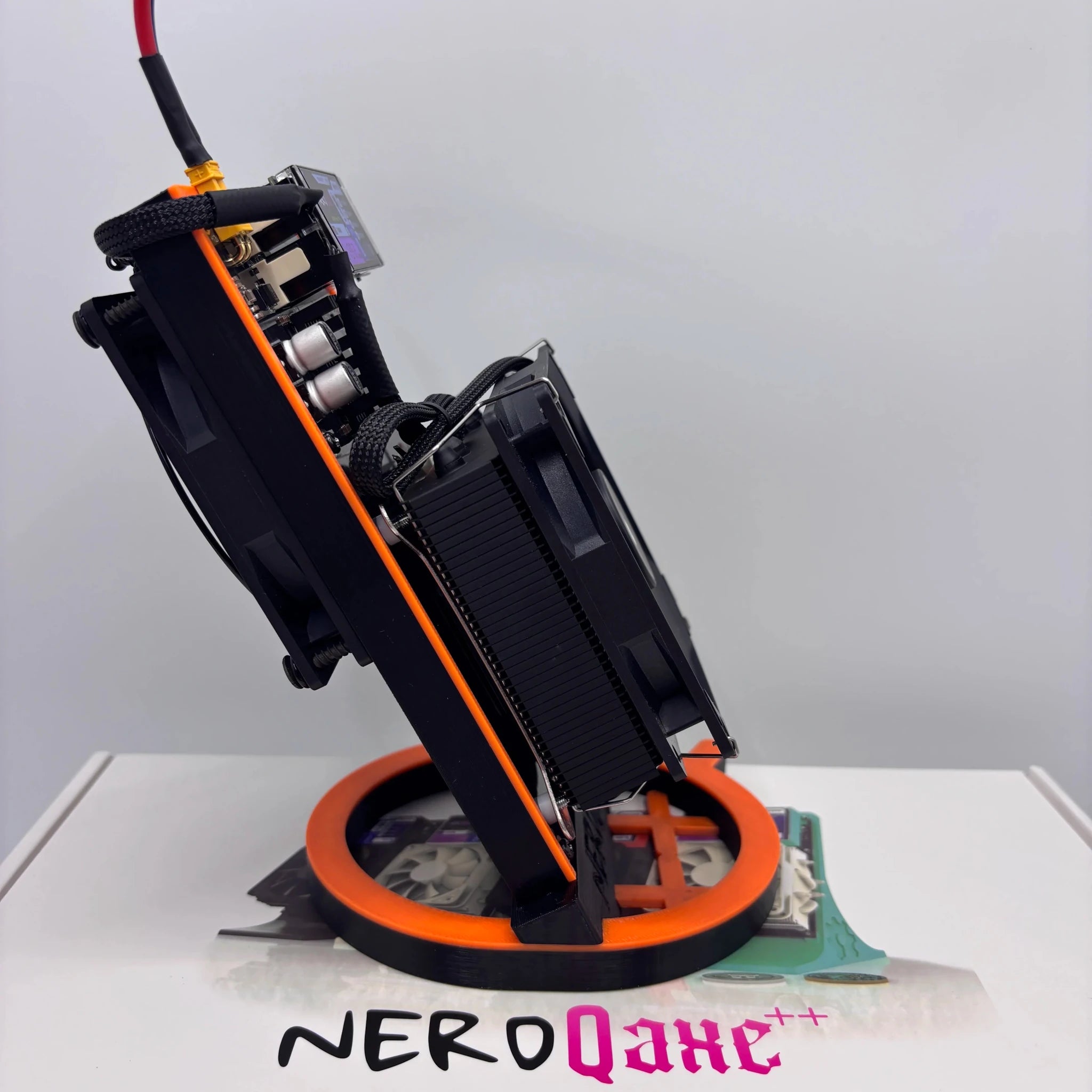 Nerdqaxe++ Rev6.1 Bitcoin Miner — 6TH/s 4×BM1370 ASIC Open Source with Power Supply - Authority Asset Brand