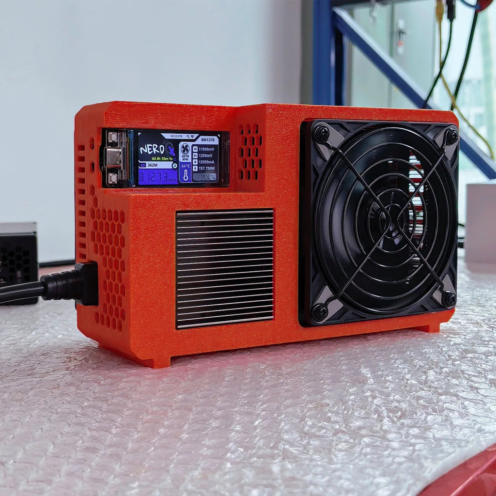 NerdQX Bitcoin Solo Miner — 8TH/s BM1370 Open Source Mini ASIC Personal Blockchain Miner - Authority Asset Brand