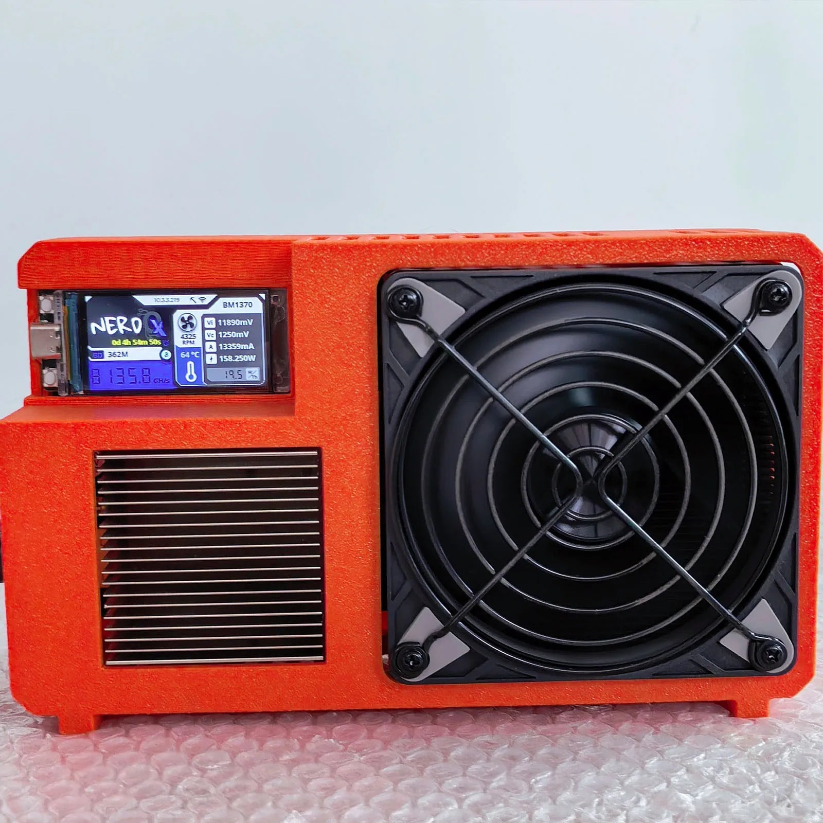 NerdQX Bitcoin Solo Miner — 8TH/s BM1370 Open Source Mini ASIC Personal Blockchain Miner - Authority Asset Brand