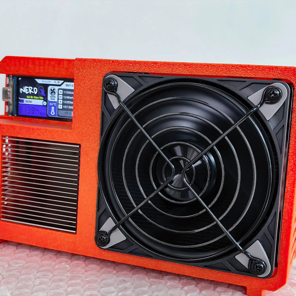 NerdQX Bitcoin Solo Miner — 8TH/s BM1370 Open Source Mini ASIC Personal Blockchain Miner - Authority Asset Brand