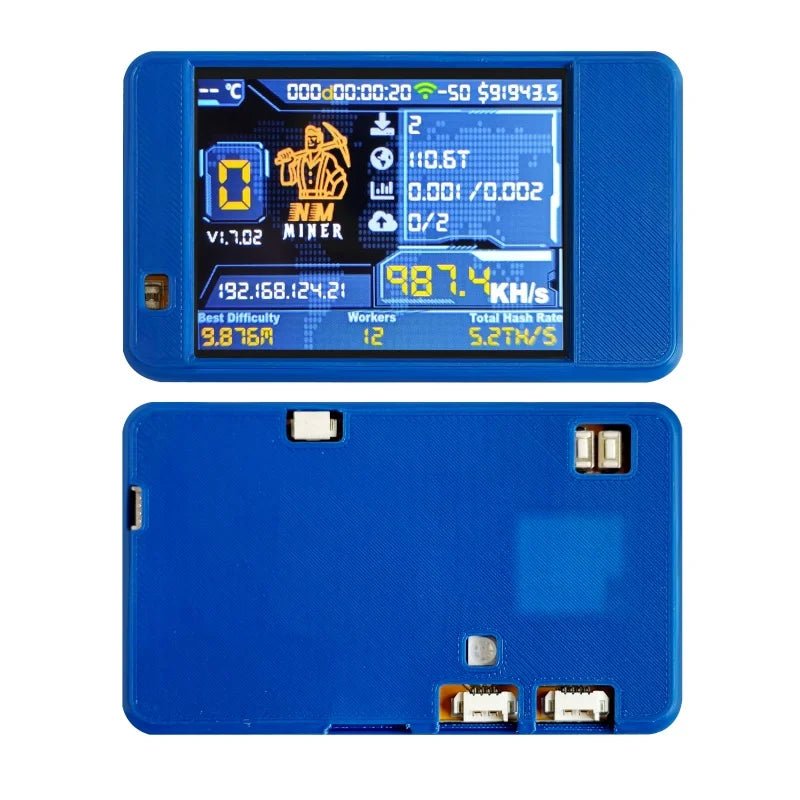 NMMiner NerdMiner CYD Bitcoin Solo Lottery Miner — 980KH/s ESP32 2.8" Cheap Yellow Display - Authority Asset Brand