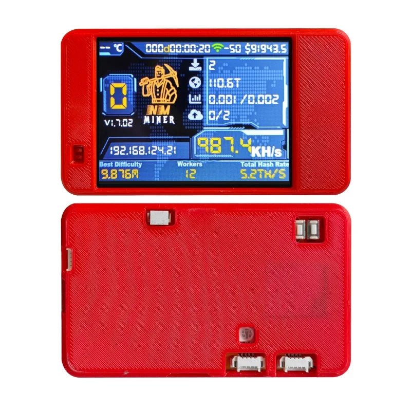NMMiner NerdMiner CYD Bitcoin Solo Lottery Miner — 980KH/s ESP32 2.8" Cheap Yellow Display - Authority Asset Brand