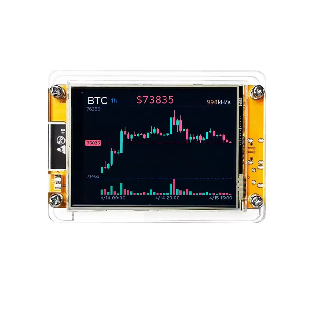 NMMiner NerdMiner V2 Bitcoin Solo Lottery Miner — 1010KH/s High-Performance ESP32 with Display - Authority Asset Brand