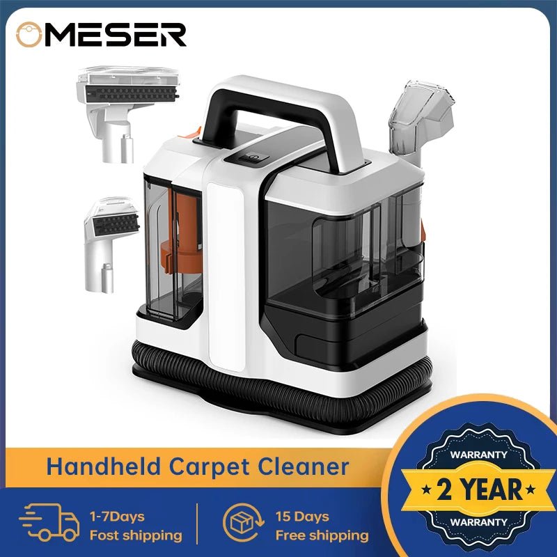 OMESER W05 Handheld Carpet & Upholstery Cleaner — 750W 15Kpa Spot Clean Machine for Carpet, Sofa & Car - Authority Asset Brand