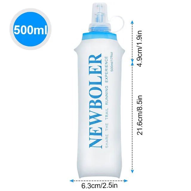 Outdoor Collapsible Silicone Water Bottle — 150–750ml Running Camping Hiking Travel Bottle - Authority Asset Brand