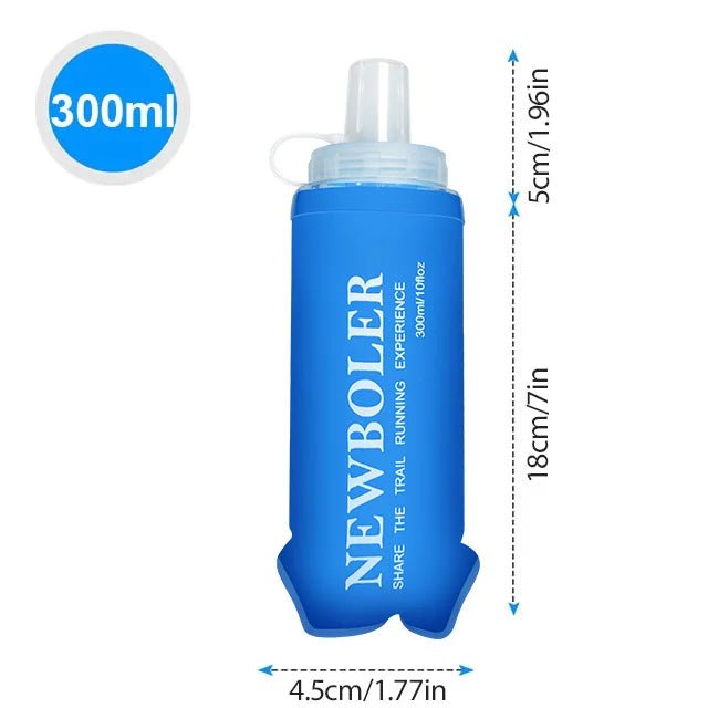 Outdoor Collapsible Silicone Water Bottle — 150–750ml Running Camping Hiking Travel Bottle - Authority Asset Brand