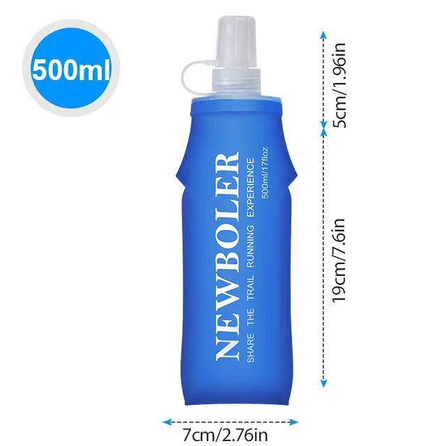 Outdoor Collapsible Silicone Water Bottle — 150–750ml Running Camping Hiking Travel Bottle - Authority Asset Brand
