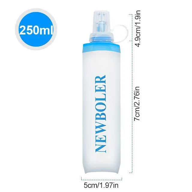 Outdoor Collapsible Silicone Water Bottle — 150–750ml Running Camping Hiking Travel Bottle - Authority Asset Brand