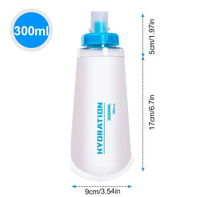 Outdoor Collapsible Silicone Water Bottle — 150–750ml Running Camping Hiking Travel Bottle - Authority Asset Brand