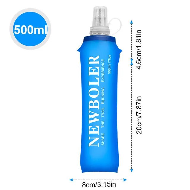 Outdoor Collapsible Silicone Water Bottle — 150–750ml Running Camping Hiking Travel Bottle - Authority Asset Brand