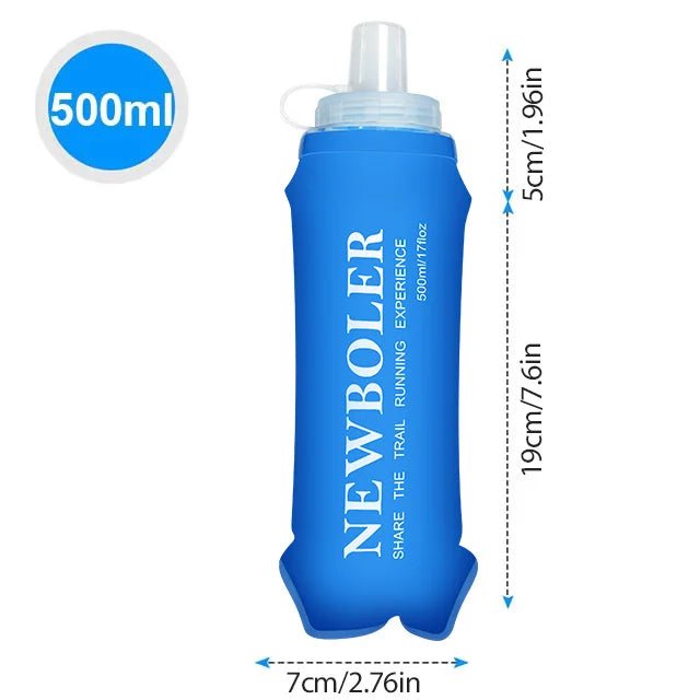 Outdoor Collapsible Silicone Water Bottle — 150–750ml Running Camping Hiking Travel Bottle - Authority Asset Brand