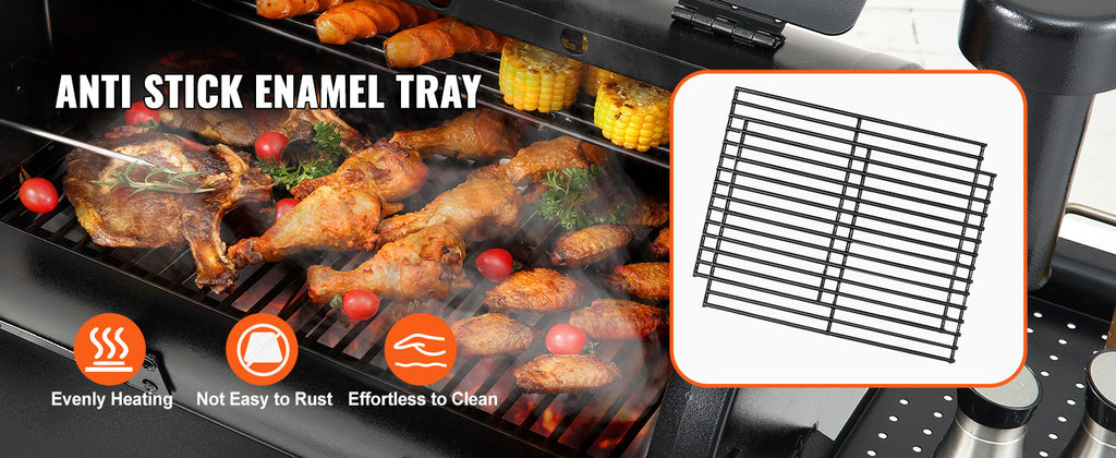 SucceBuy Portable Charcoal & Propane Smoker Grill | 840 Sq. In., Cover & Cart, PID Temp Control 175–500°F, CE Certified