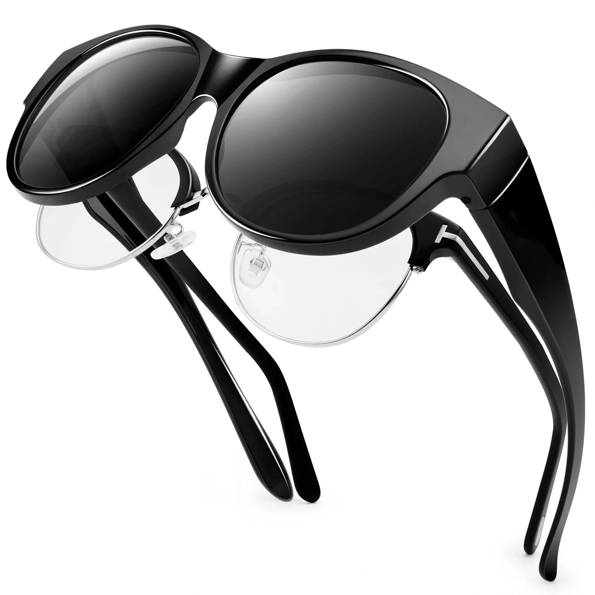 Polarized Fit-Over Sunglasses | Lightweight Over-Glasses UV Protection for Women - Authority Asset Brand