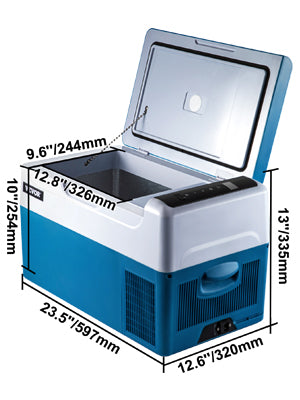 SucceBuy Portable Car Refrigerator & Freezer – 20L-55L, 12V/24V Compressor Cooler for Camping & Travel