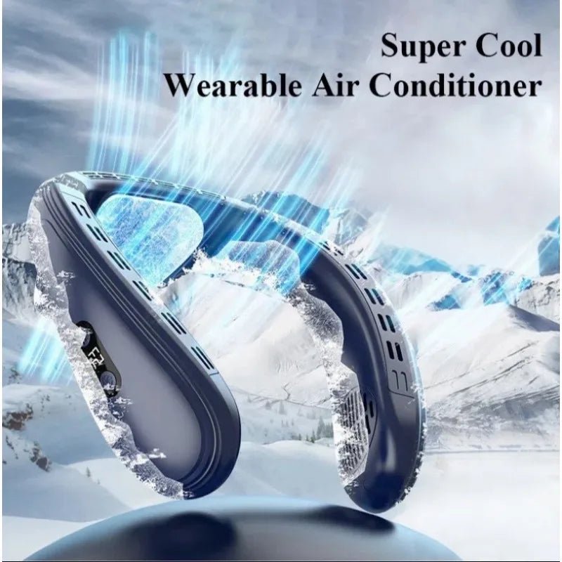 Portable Neck Air Conditioner — Rechargeable Semiconductor Bladeless Cooling Fan Wearable Cooler - Authority Asset Brand