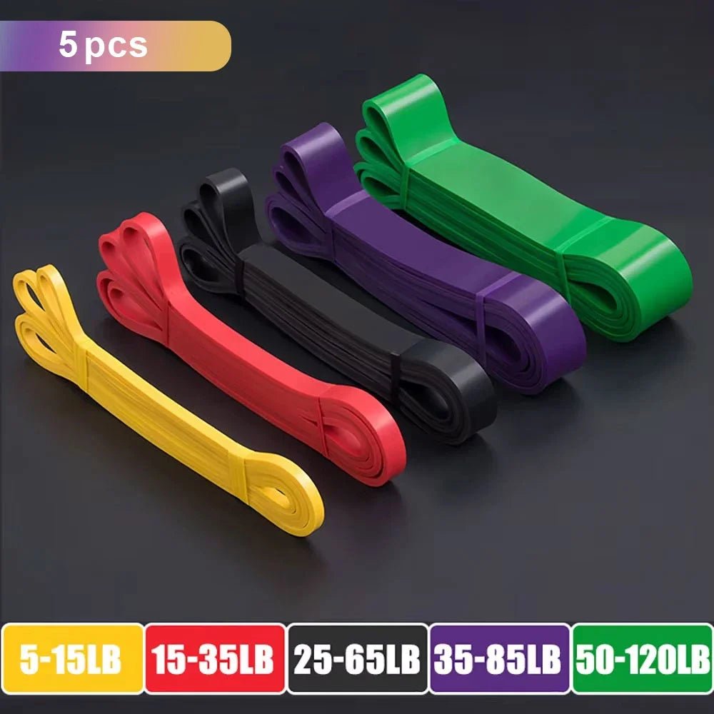 Resistance Bands Set — Pull Up Assistance for Home Fitness, Stretching & Strength Training - Authority Asset Brand