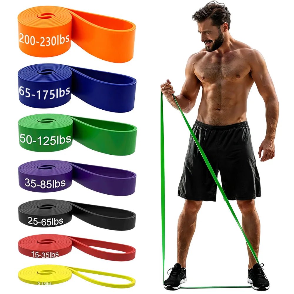 Resistance Bands Set — Pull Up Assistance for Home Fitness, Stretching & Strength Training - Authority Asset Brand