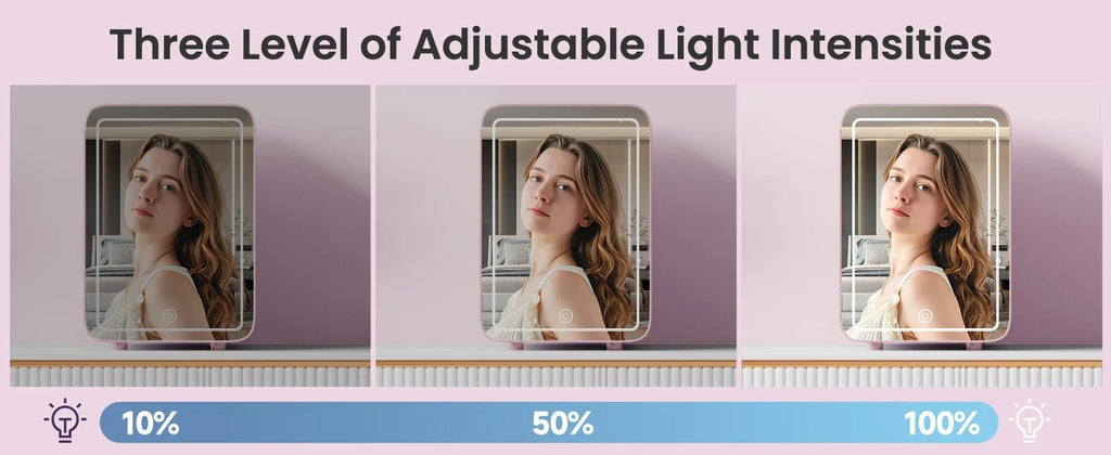 Skincare Fridge with Dimmable LED Light Mirror — 4L Makeup Mini Fridge for Bedroom & Car - Authority Asset Brand