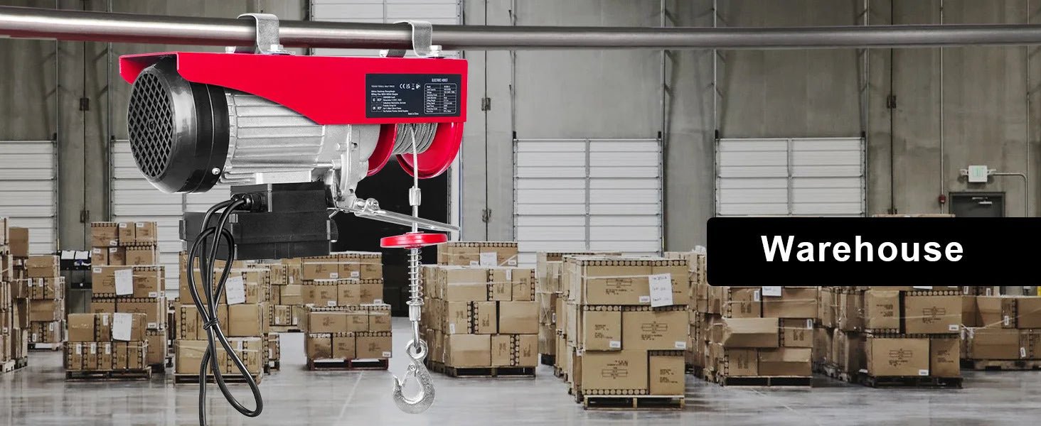 SucceBuy Electric Hoist Lifting Crane — 400-1000kg, Wireless Remote, Pure Copper Motor, CE Certified - Authority Asset Brand
