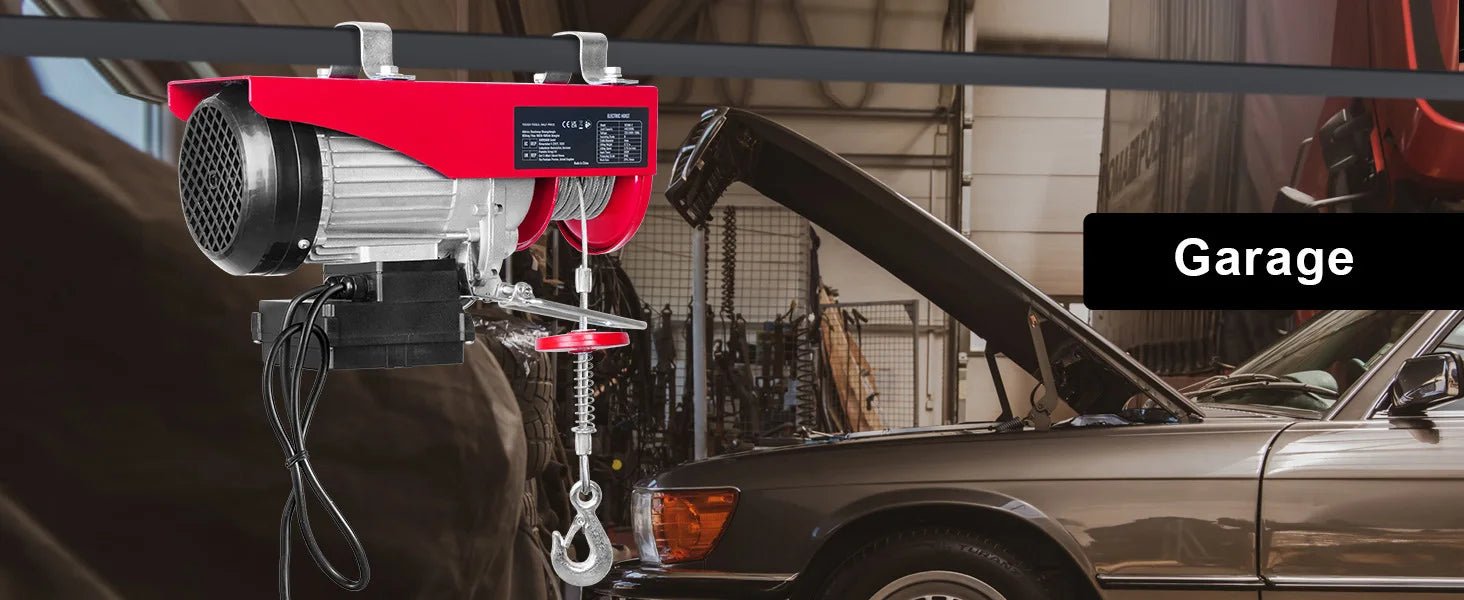 SucceBuy Electric Hoist Lifting Crane — 400-1000kg, Wireless Remote, Pure Copper Motor, CE Certified - Authority Asset Brand