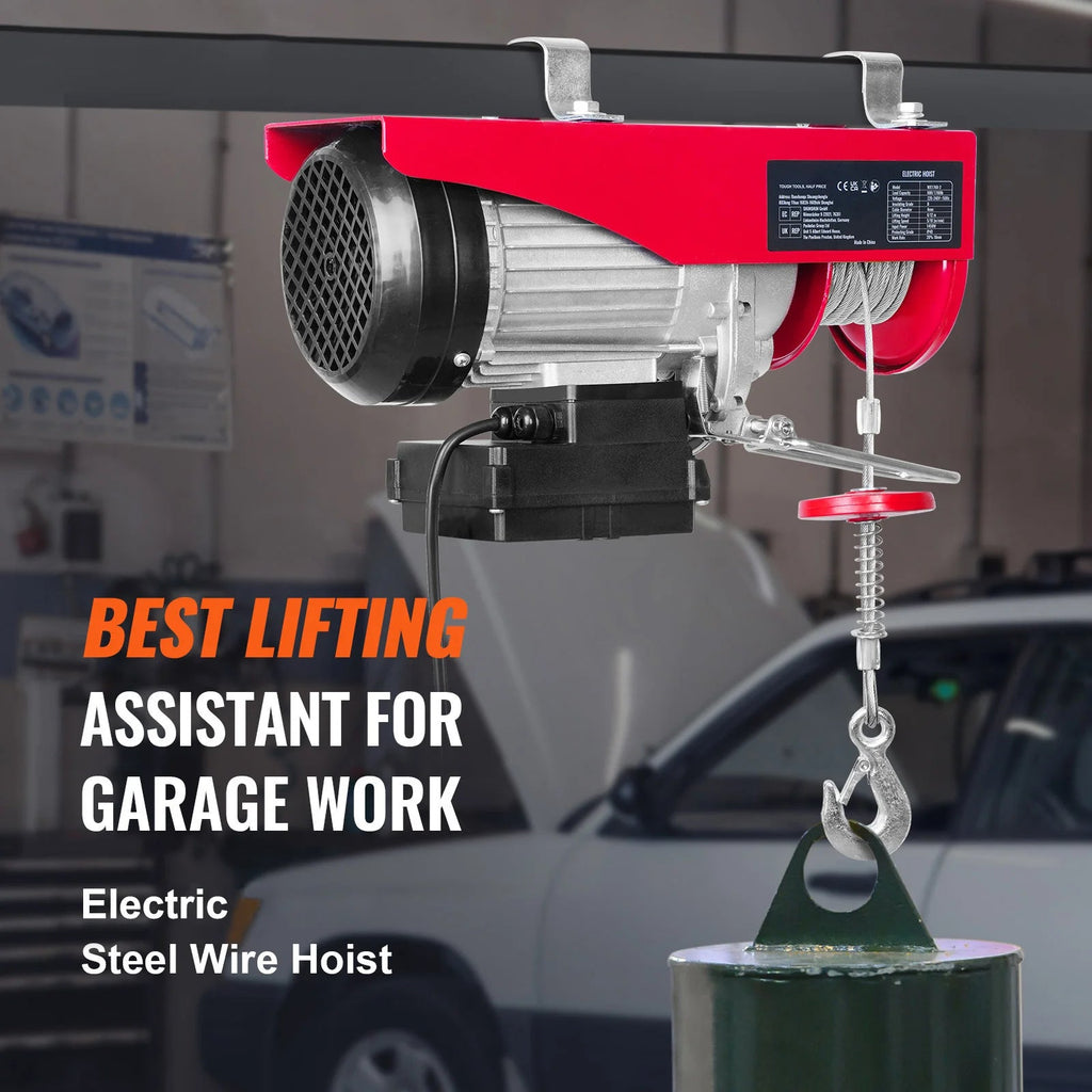 SucceBuy Electric Hoist Lifting Crane — 400-1000kg, Wireless Remote, Pure Copper Motor, CE Certified - Authority Asset Brand