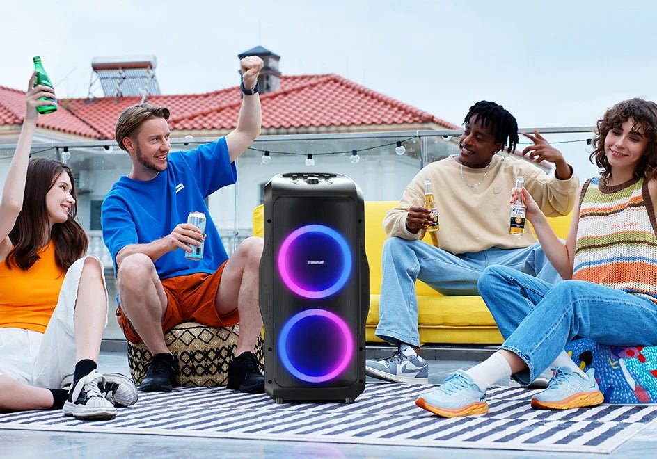 Tronsmart Halo 300 Party Speaker 240W — Bluetooth 5.3, 20H Battery, Mic/Guitar/XLR Input, Light Show - Authority Asset Brand
