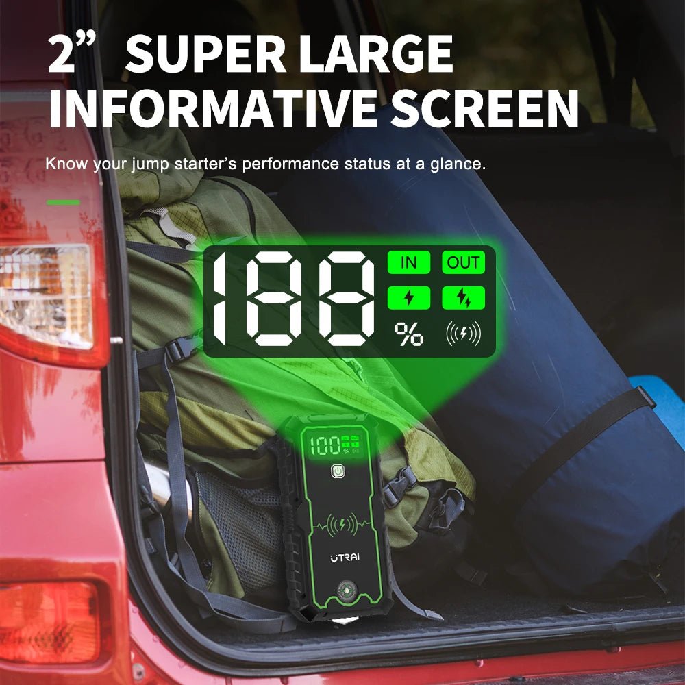UTRAI 4000A Jump Starter — Portable 12V Car Battery Booster & Power Bank - Authority Asset Brand